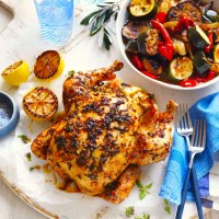 BBQ Roast Lemon and Oregano Chicken